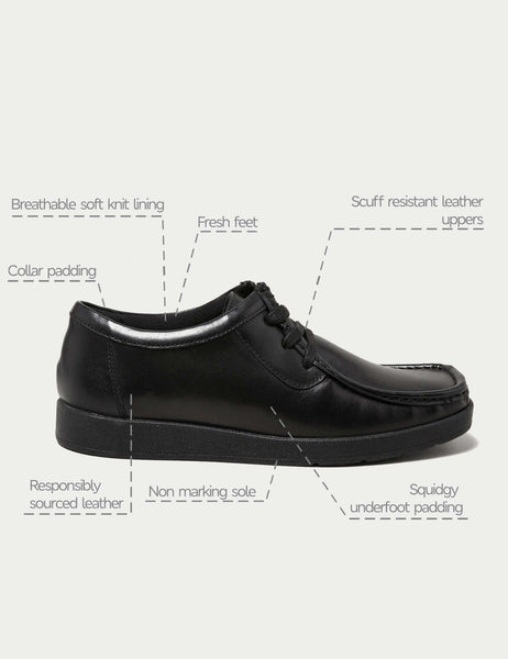 M&S Black Leather Shoes