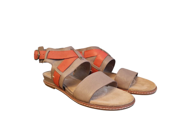 Clarks Orsino Cafe Mink Leather Womens Sandals