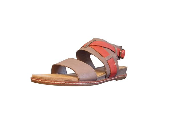 Clarks Orsino Cafe Mink Leather Womens Sandals
