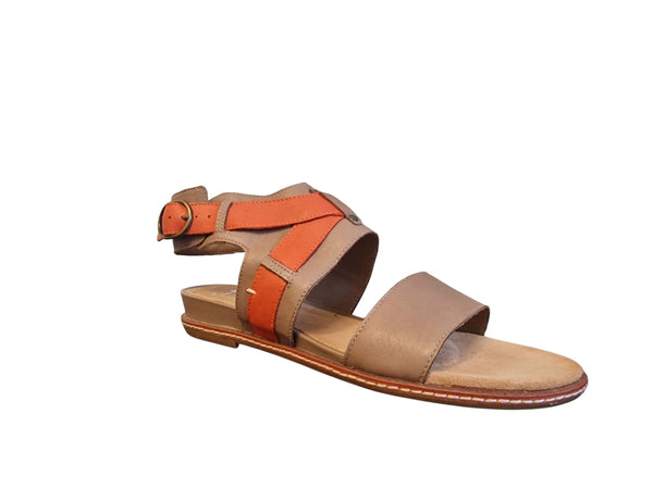 Clarks Orsino Cafe Mink Leather Womens Sandals