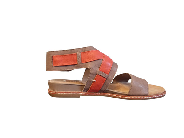 Clarks Orsino Cafe Mink Leather Womens Sandals