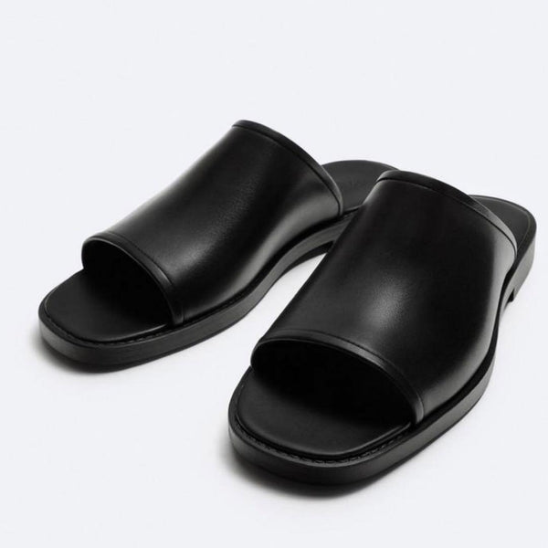 Zara Black Mens Sandals