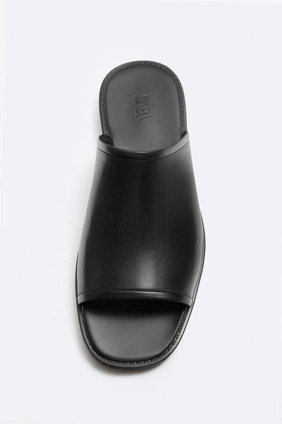 Zara Black Mens Sandals