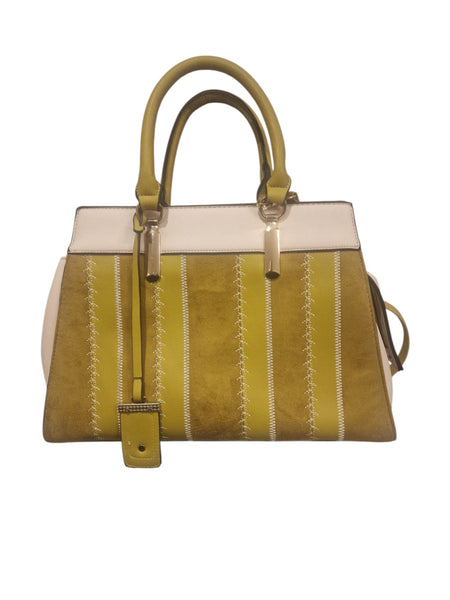 Lemon & White Womens Bag
