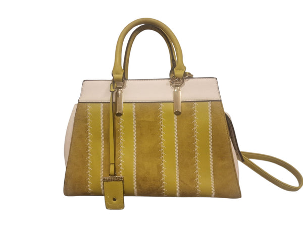 Lemon & White Womens Bag