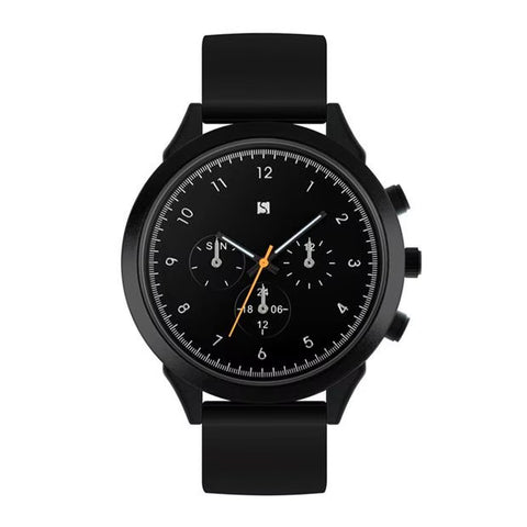 Spirit Black Silicone Strap Mens Wrist Watch
