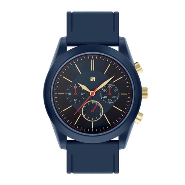 Spirit Blue Silicone Strap Mens Wrist Watch