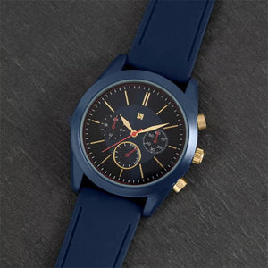Spirit Blue Silicone Strap Mens Wrist Watch