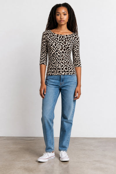 M&S Camel Mix Womens Top