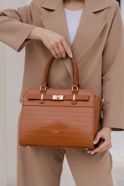 David Jones Brown Womens Tote Bag
