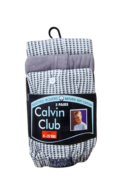 Calvin Club 3 Pack Boys Boxers