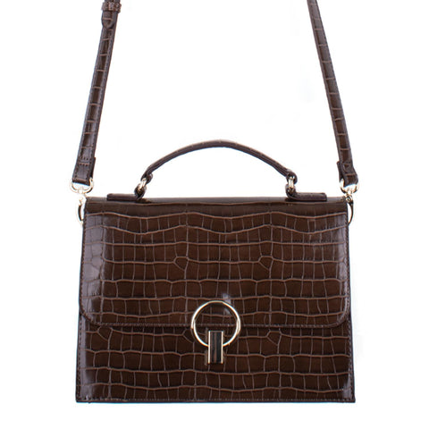 Clarks Brown Cabana Moon Mini Satchel Messenger Womens Bag