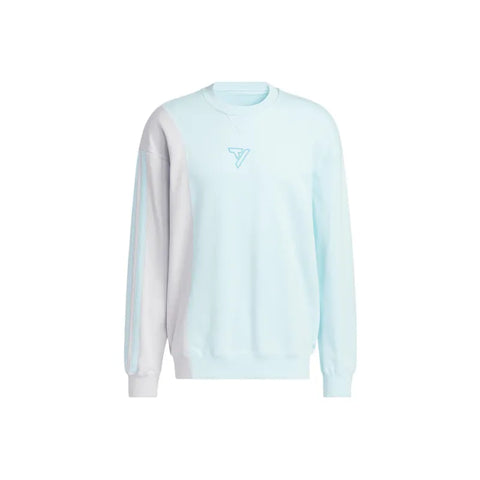 Adidas Light Blue Trae Crew Sweatshirts Mens Top