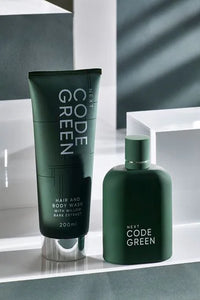 Green Code Green 100ml Eau De Parfum & Hair and Body Wash With Willow Bark Extract