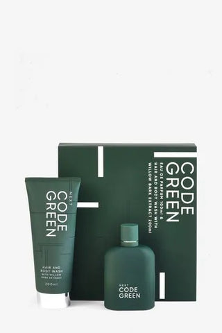 Green Code Green 100ml Eau De Parfum & Hair and Body Wash With Willow Bark Extract