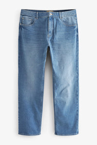 Next Light Blue Straight Fit Essential Stretch Mens Jeans