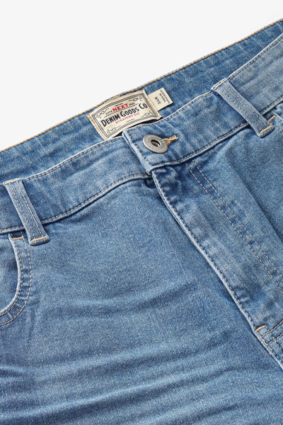 Next Light Blue Straight Fit Essential Stretch Mens Jeans