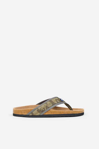 Brakeburn Khaki Camo Flip Flop Mens Sandals