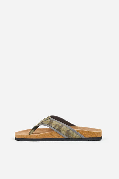 Brakeburn Khaki Camo Flip Flop Mens Sandals