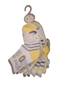 B&M 2018 Yellow &White Baby Socks