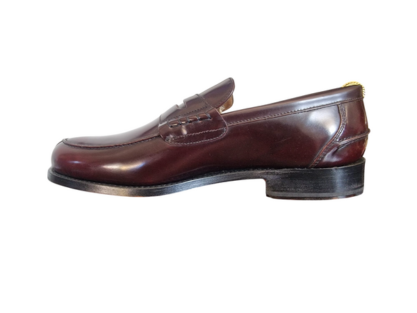 Barker George Webb Burgundy Real Leather Mens Penny Loafers