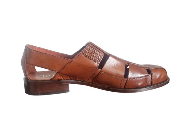 Barker Jazz Fisherman Brown Real Leather Mens Shoes