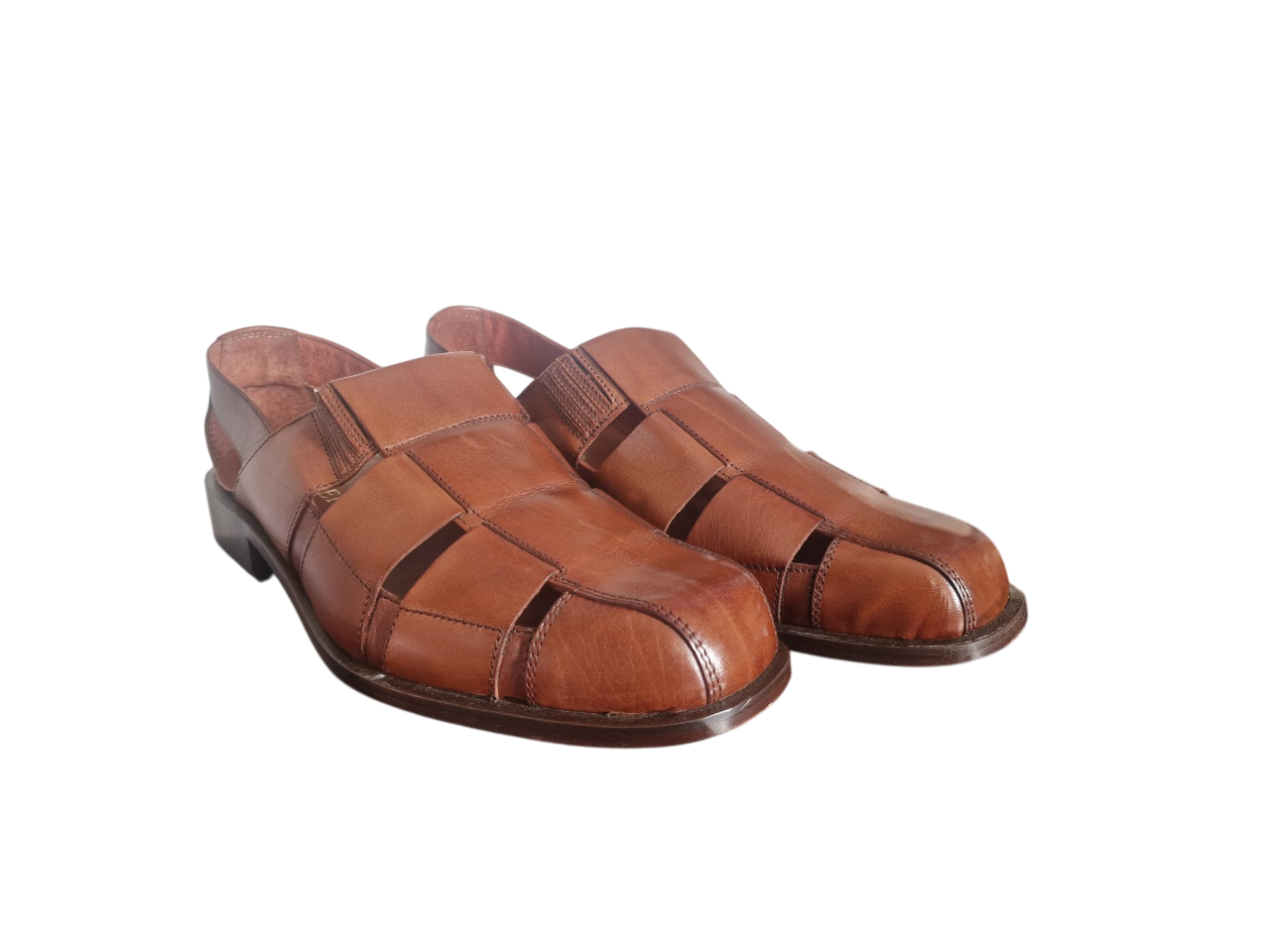 Barker Jazz Fisherman Brown Real Leather Mens Shoes