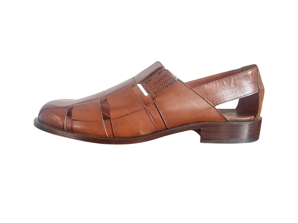 Barker Jazz Fisherman Brown Real Leather Mens Shoes