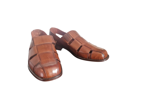 Barker Jazz Fisherman Brown Real Leather Mens Shoes