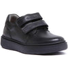 Geox Respira  Black Boys School Shoes