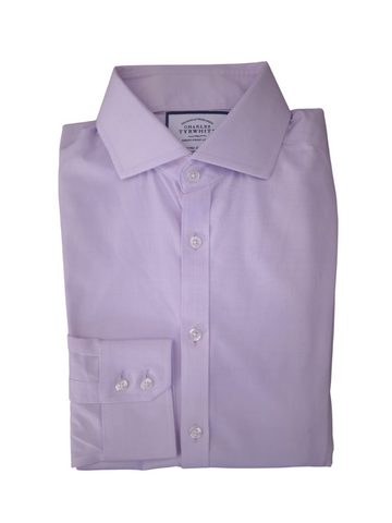Charles Tyrwhitt Lilac Formal Slim Mens Shirt