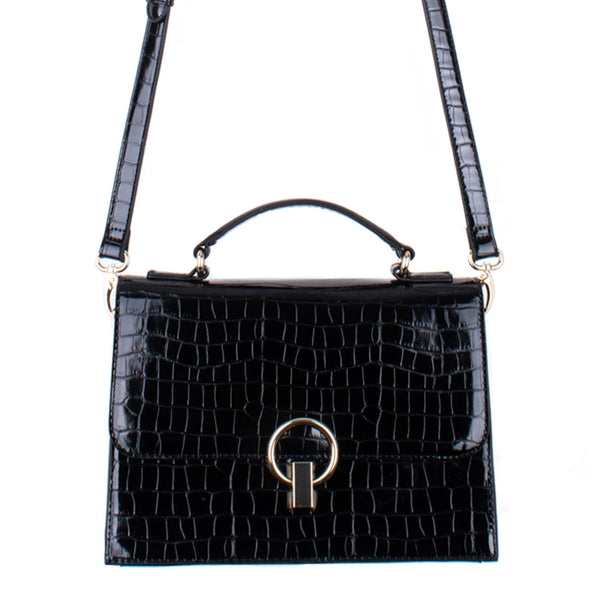 Clarks Black Cabana Moon Mini Satchel Messenger Womens Bag