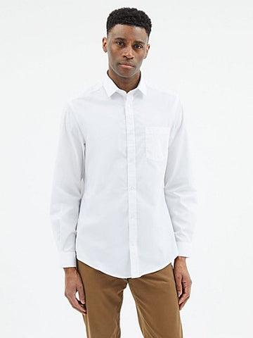 George White Long Sleeve Slim Fit Mens Formal Shirt