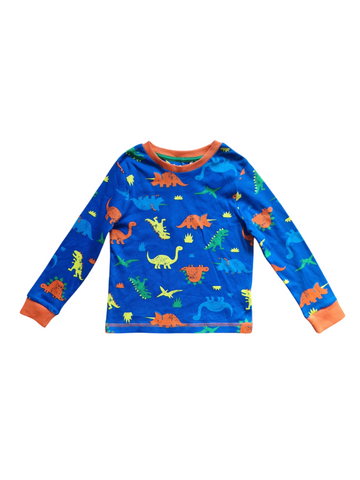 George Blue Dinosaur Younger Boys Top