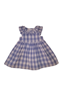 George Blue &White Check Baby Girls Dress