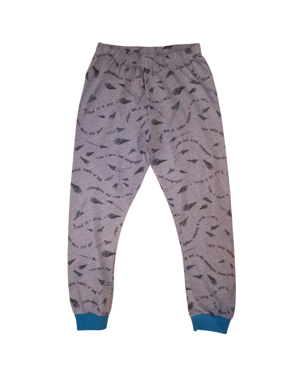 George Grey Paper Plane 50 Print Older Boys Bottoms