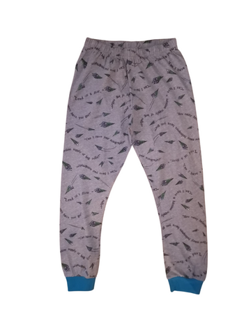George Grey Paper Plane 50 Print Older Boys Bottoms