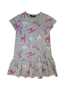 George Grey Unicorn Print Younger Girls Dress