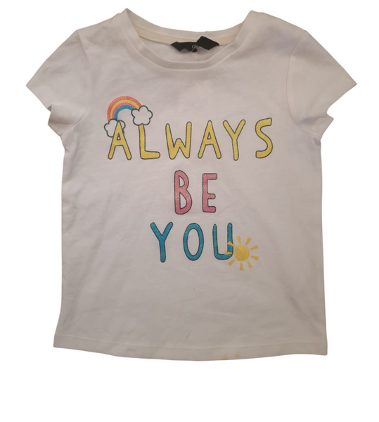 George Yellow &White 2 Pack Younger Girls T-Shirt