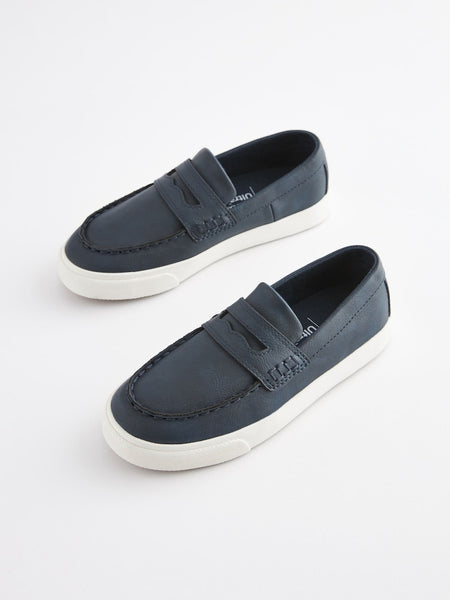 Next Navy Boys Loafers
