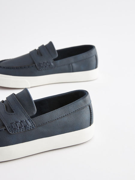 Next Navy Boys Loafers