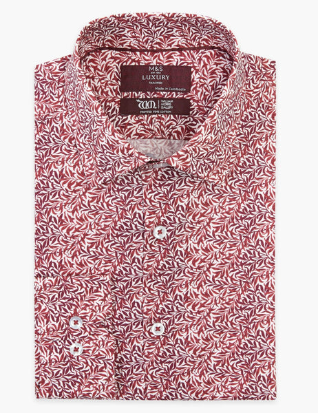 M&S Luxury Long Sleeve Mens Shirt