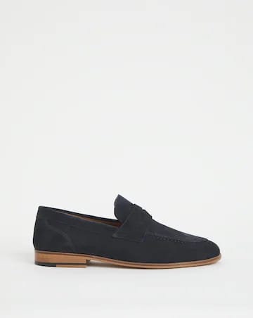 Jacamo Navy Suede Mens Loafers
