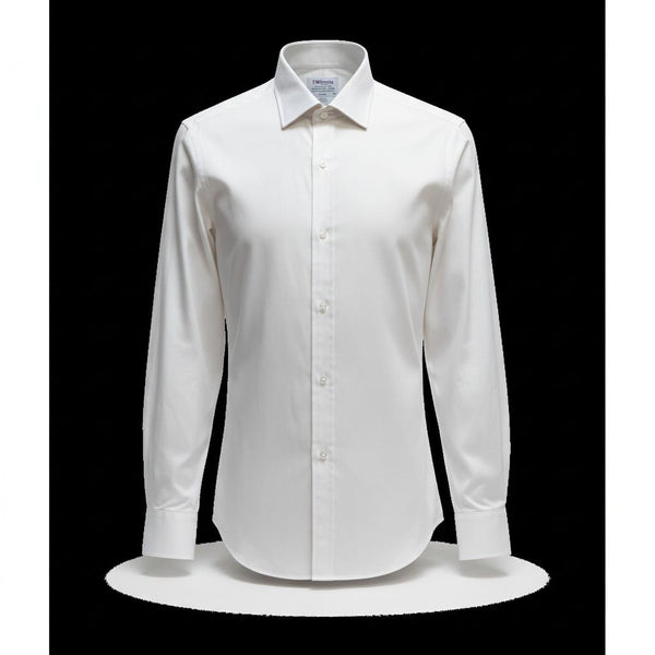 T.M Lewin Cream Finest Two Fold Cotton Mens Shirt