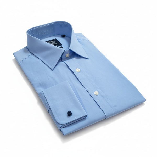 Savile Row Blue Long Sleeve Mens Shirt