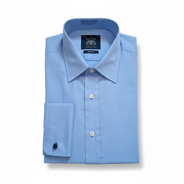Savile Row Blue Long Sleeve Mens Shirt