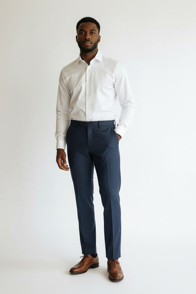 Swear& Mason Navy Blue Mens Trousers