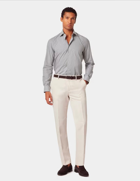 Hawes & Curtis Navy& White Piccadilly Mens Shirt
