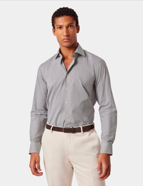 Hawes & Curtis Navy& White Piccadilly Mens Shirt