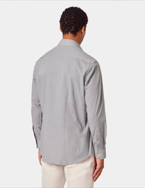 Hawes & Curtis Navy& White Piccadilly Mens Shirt
